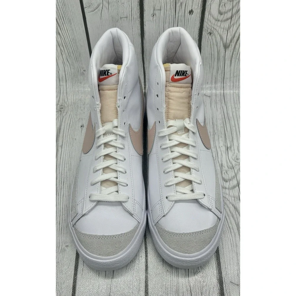 Nike‎ Women's Blazer Mid '77 Vintage White Pink Oxford Size 12 CZ1055‑118 - Picture 6 of 7